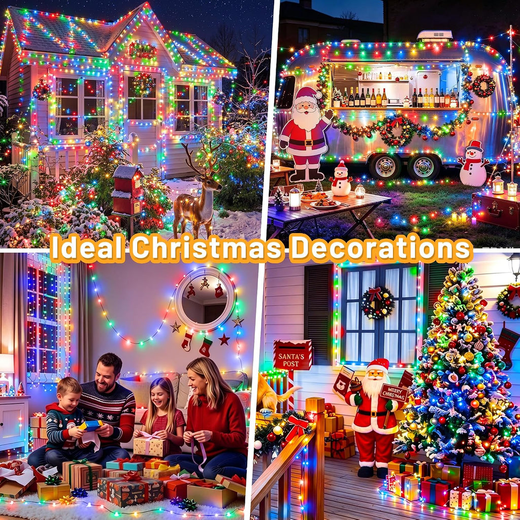 Christmas Lights Outdoor 1200 LED 393FT, Multicolor Fairy Lights