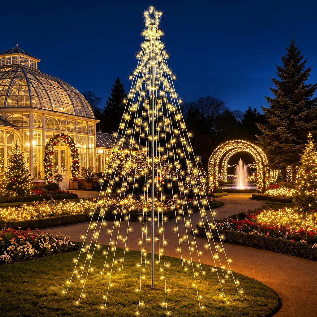 10Ft Color Changing Christmas Tree Lights - Warm to Multicolor