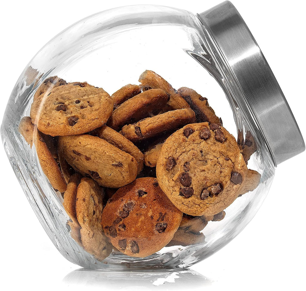 All-Sides Cookie Jar. Cookie Jars Counter with Lids, Candy Jar, Dog Treat Container, Laundry Detergent - Set of 2