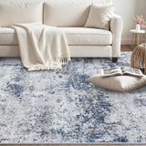 Area Rugs 8x10 Living Room Rugs: Modern Abstract Washable Rug with Non-Slip Backing