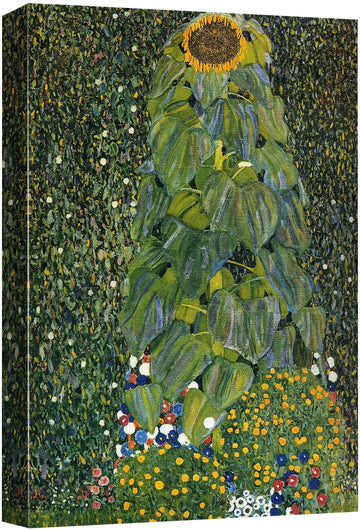 Canvas Print Wall Art Sunflower by Gustav Klimt Nature Abstract Oil Painting Fine Art Traditional Scenic Colorful