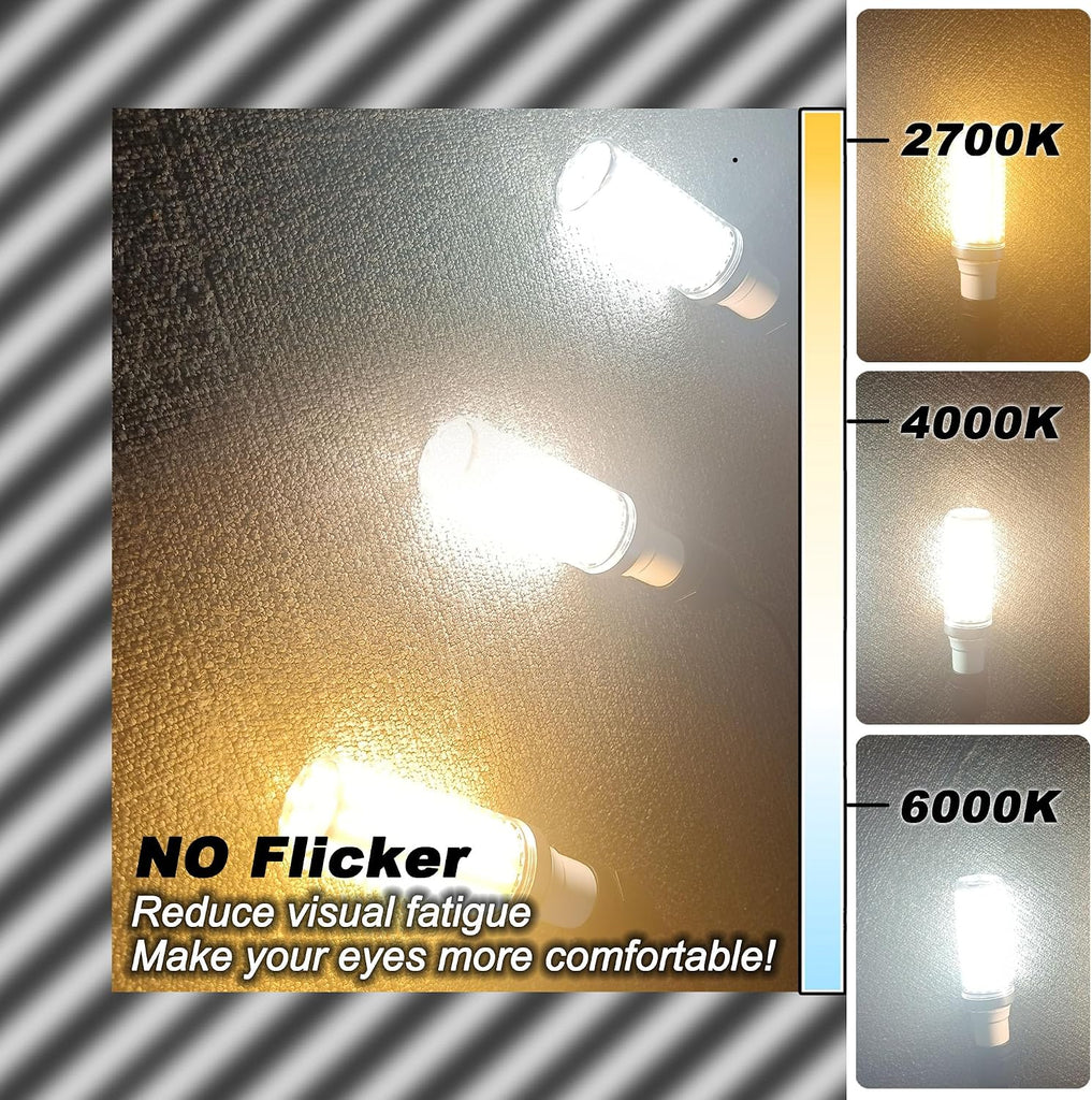 E12 LED 150w Replacement Bulbs C7 2200lm,6000K Daylight Bright