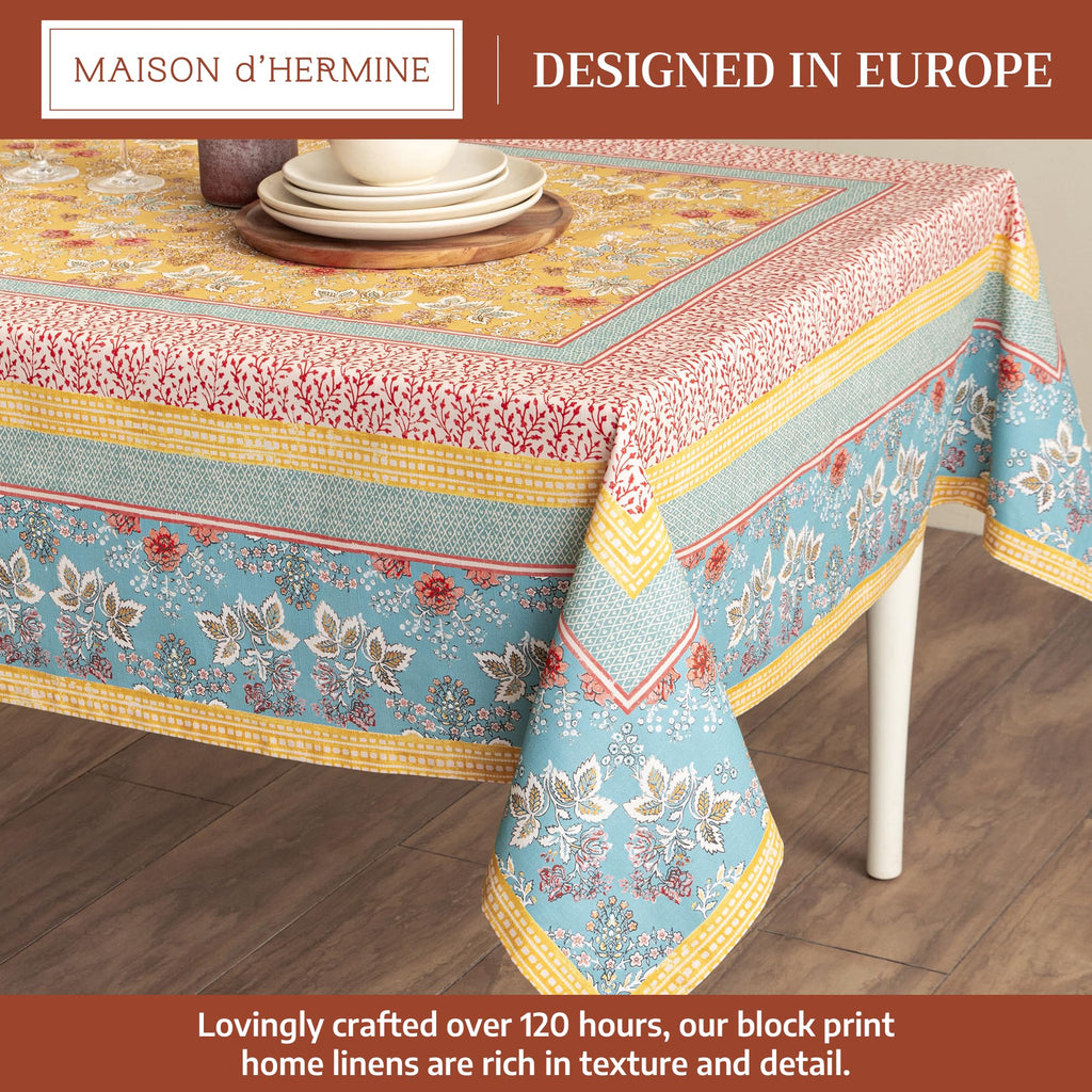 Table Cloth Rectangle Table Reusable 100% Cotton 54"x72"