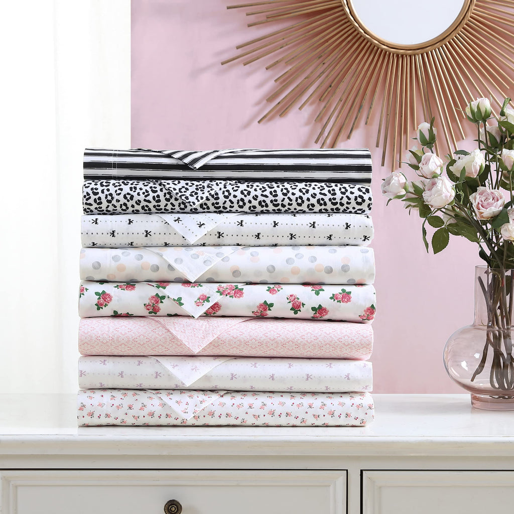 King Cotton Percale Sheet Set with Pillowcases