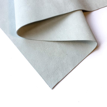 Real White Suede Leather Material: Genuine Leather Sheet for Crafts, Sewing, and Jewelry Making (White, 18x24In
