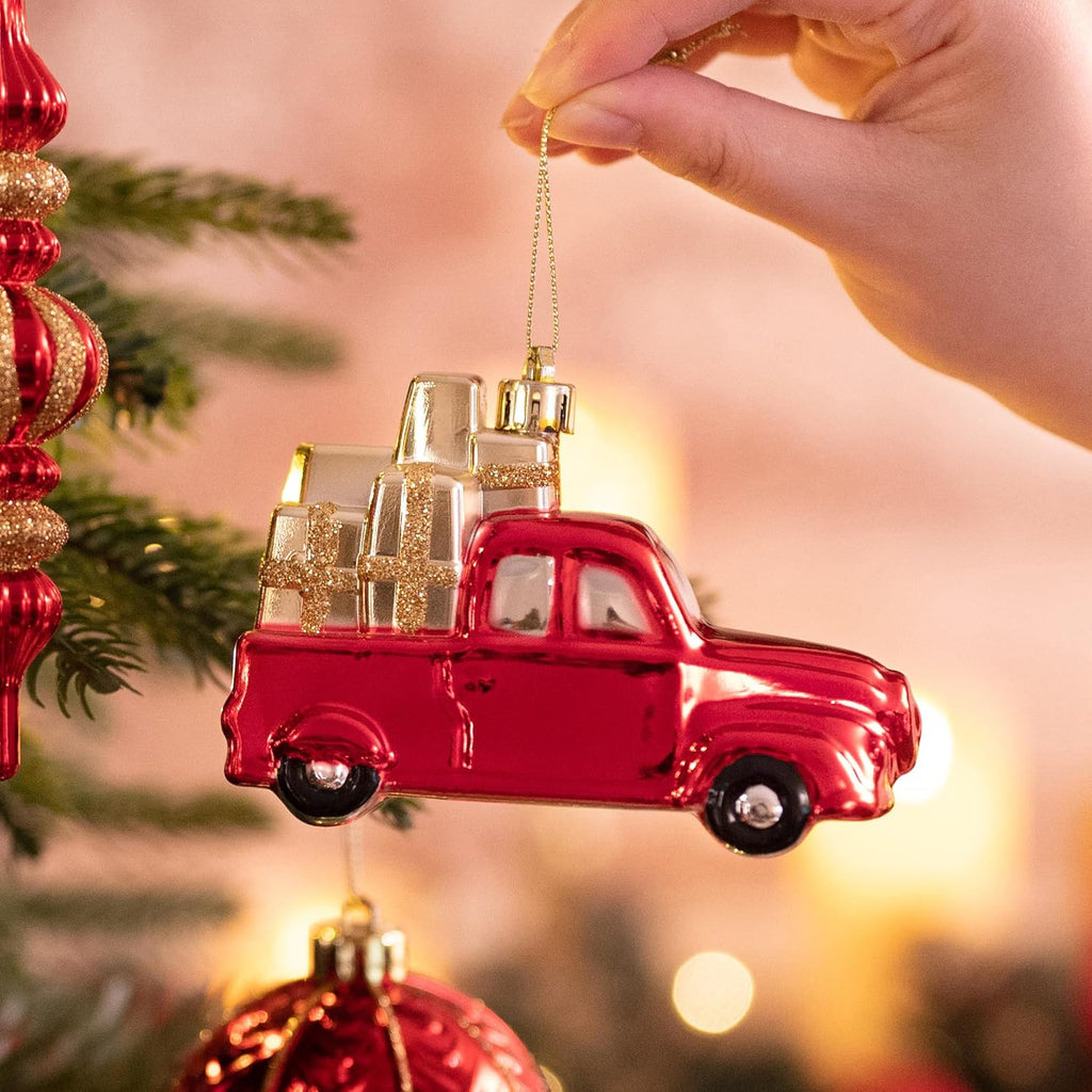 Christmas Ball Ornaments, 60ct Red and Gold Shatterproof Christmas Tree Decorations Set&Lighted Christmas Angel Tree