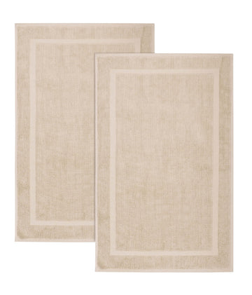 Bath Mats - 2 Pack Step Out Tub Shower Floor Mat -21x30- Linen