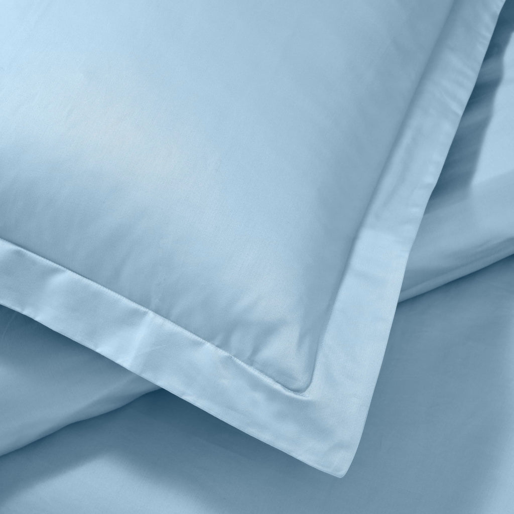 Egyptian Cotton 1200 Thread Count Solid 3-Piece Duvet Cover Set, 1 Duvet Cover, 2 Pillow Shams, Bedding Essentials
