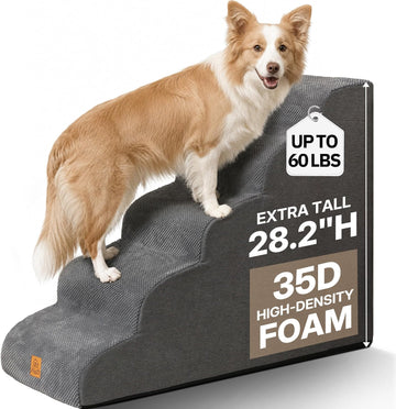 Pet Stairs for High Beds, 28.2" H 5-Step Dog Steps for Small & Medium Dogs