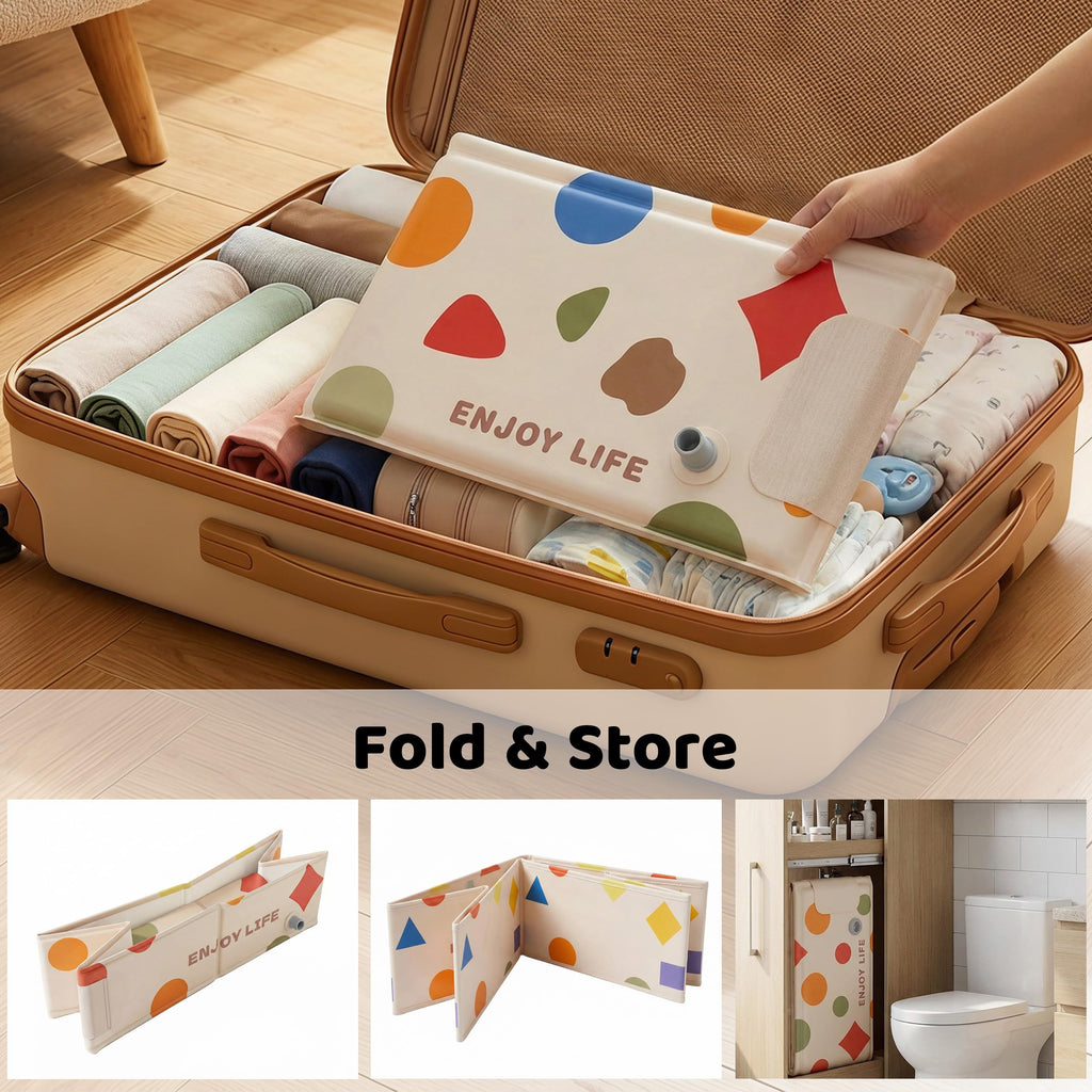 Collapsible Baby Bathtub for Newborn to Toddler, Foldable Toddler Bathtub with Drain Plug, Non-Slip Portable Infant