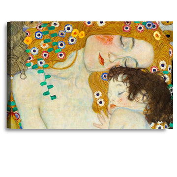 The Three Ages of Woman (Detail, 1905) by Gustav Klimt, Canvas Print