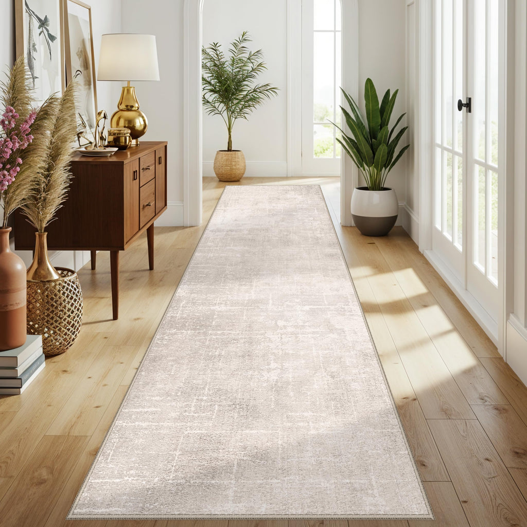 3x12 Hallways Runner Rugs: Soft Kitchen Rug Non-Slip Floor Mat with Rubber Backing Washable Non Shedding Soft Beside