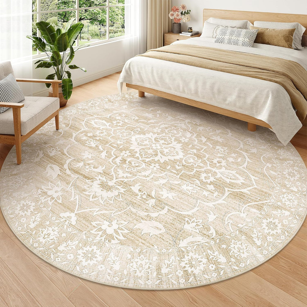 Washable Round Rug 8ft