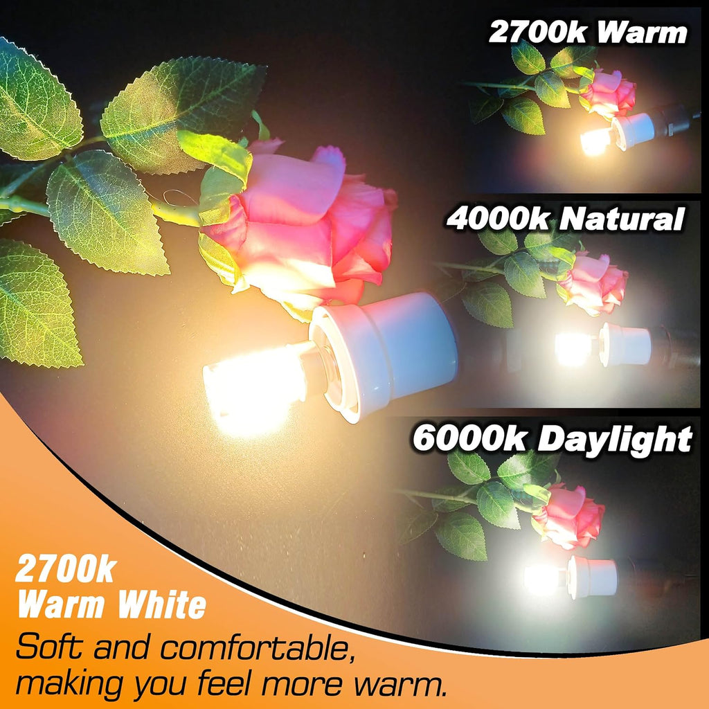 E12 C7 T6 LED Bulb 60 Watt Equivalent 6W 2700K Warm White 550lm