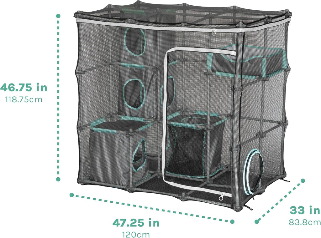 Outdoor Catio Furniture and Play Kits for Cats, Outdoor Mega Kit