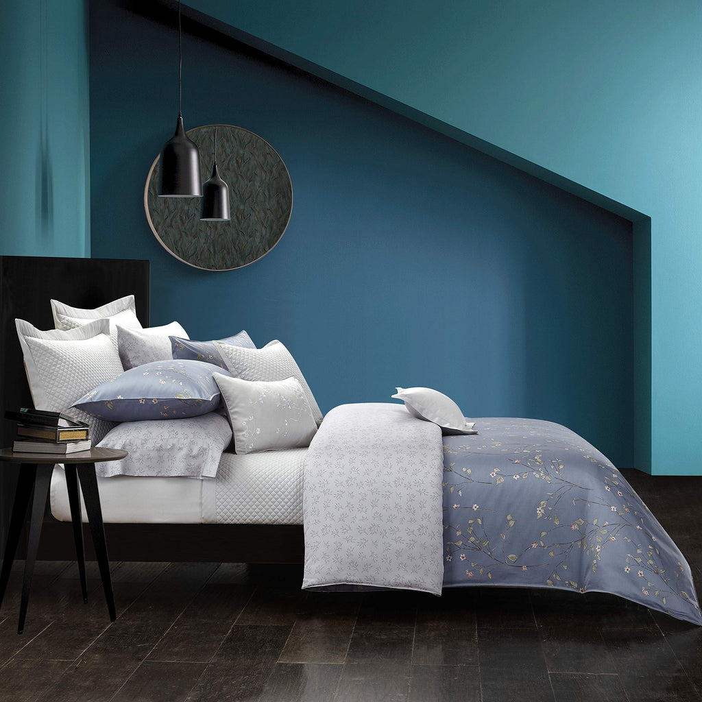 Casabolaj Kendall 3 Pieces Do Not Include Filling Dusty Lilac Vintage Retro Printed Duvet Cover Set 100% Egyptian