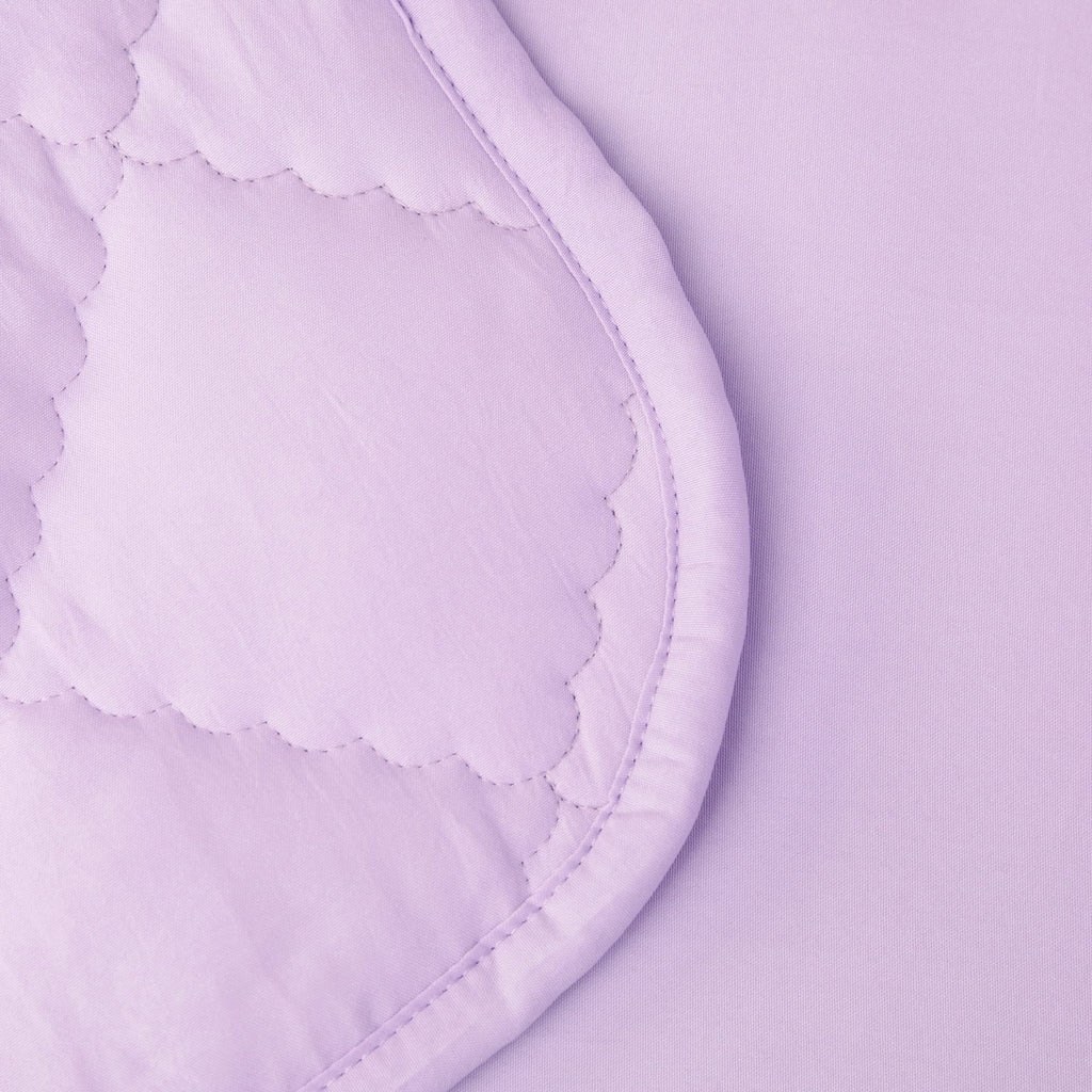 4-Piece Microfiber Toddler Bedding Set, Light Purple