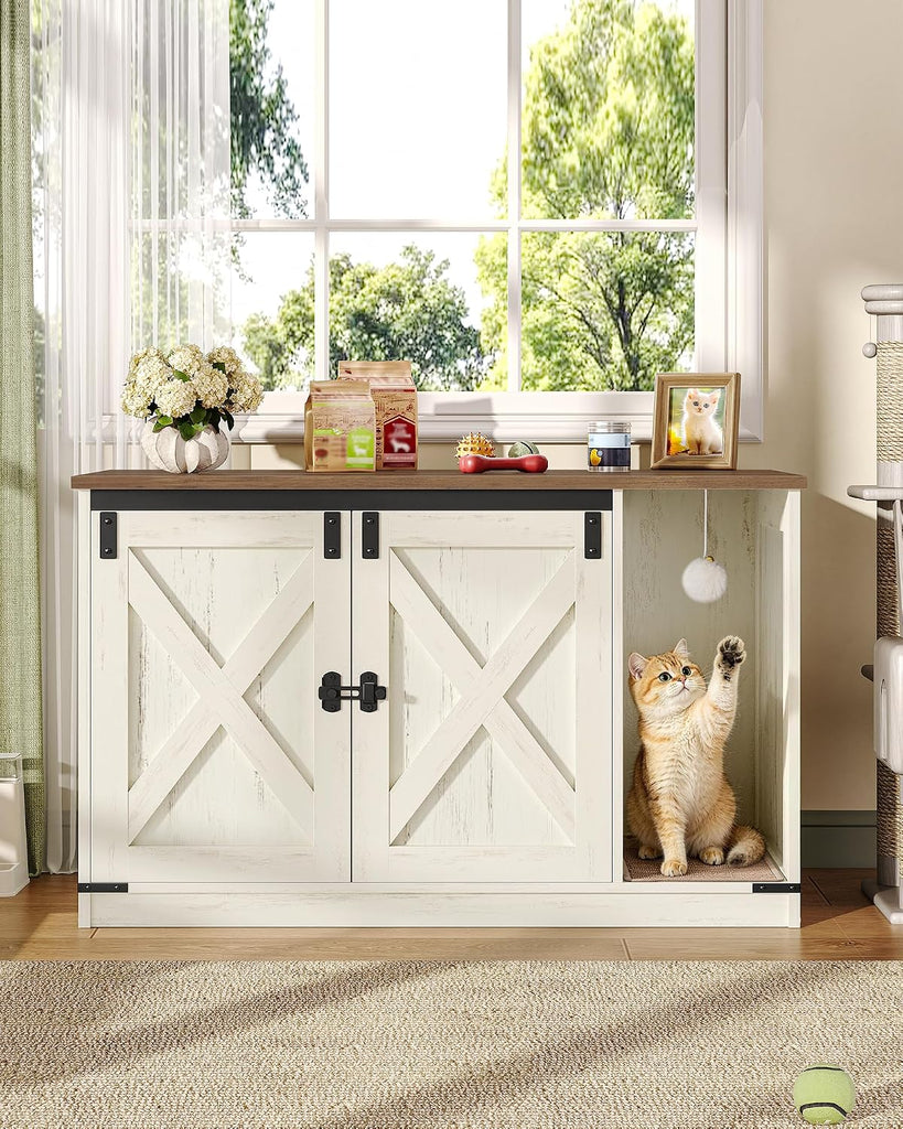 Cat Litter Box Enclosure, Hidden Litter Box Cabinet Furniture