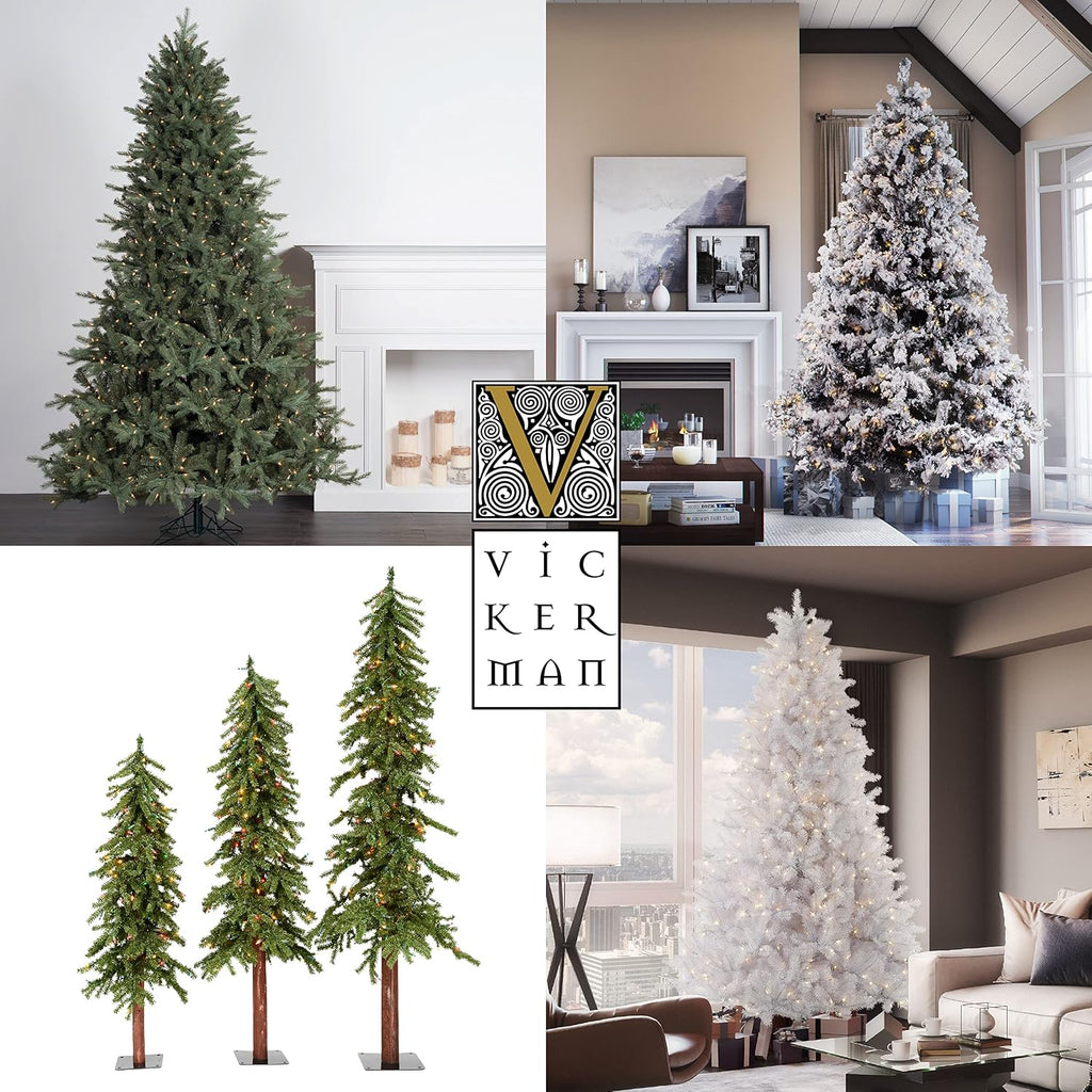 7.5' Oregon Fir Artificial Christmas Tree Unlit, Faux Christmas Tree, Seasonal Indoor Home Decor