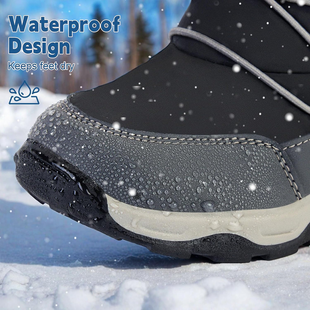 Toddler Snow Boots Boys Girls Kids Winter Waterproof Shoes
