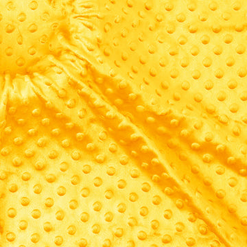 Minky Dot Fabric by The Yard, 5 Yards x 60 Inch Yellow