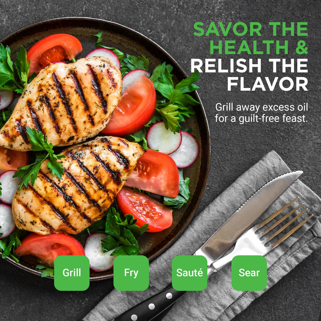 Cast Iron Reversible Griddle 18x10 Inch - Pre-Seasoned Flat Top & Ridged Grill Side, Stove Top Griddle for Gas Grill