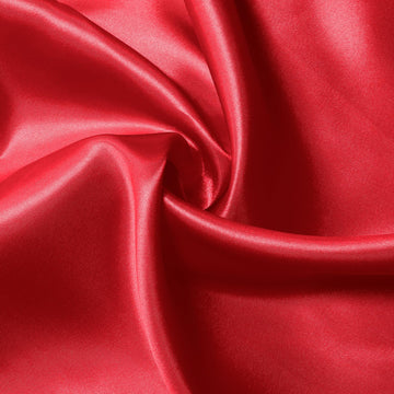 3 Yard Red Satin Fabric 63" Wide