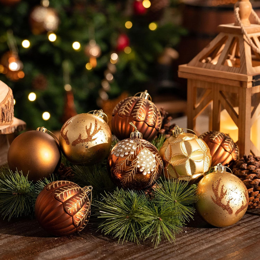 16ct Christmas Tree Decorations Ball Ornaments 3.15 Inches