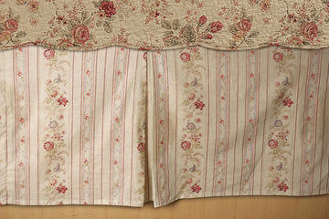 Antique Rose 100% Cotton Bed Skirt
