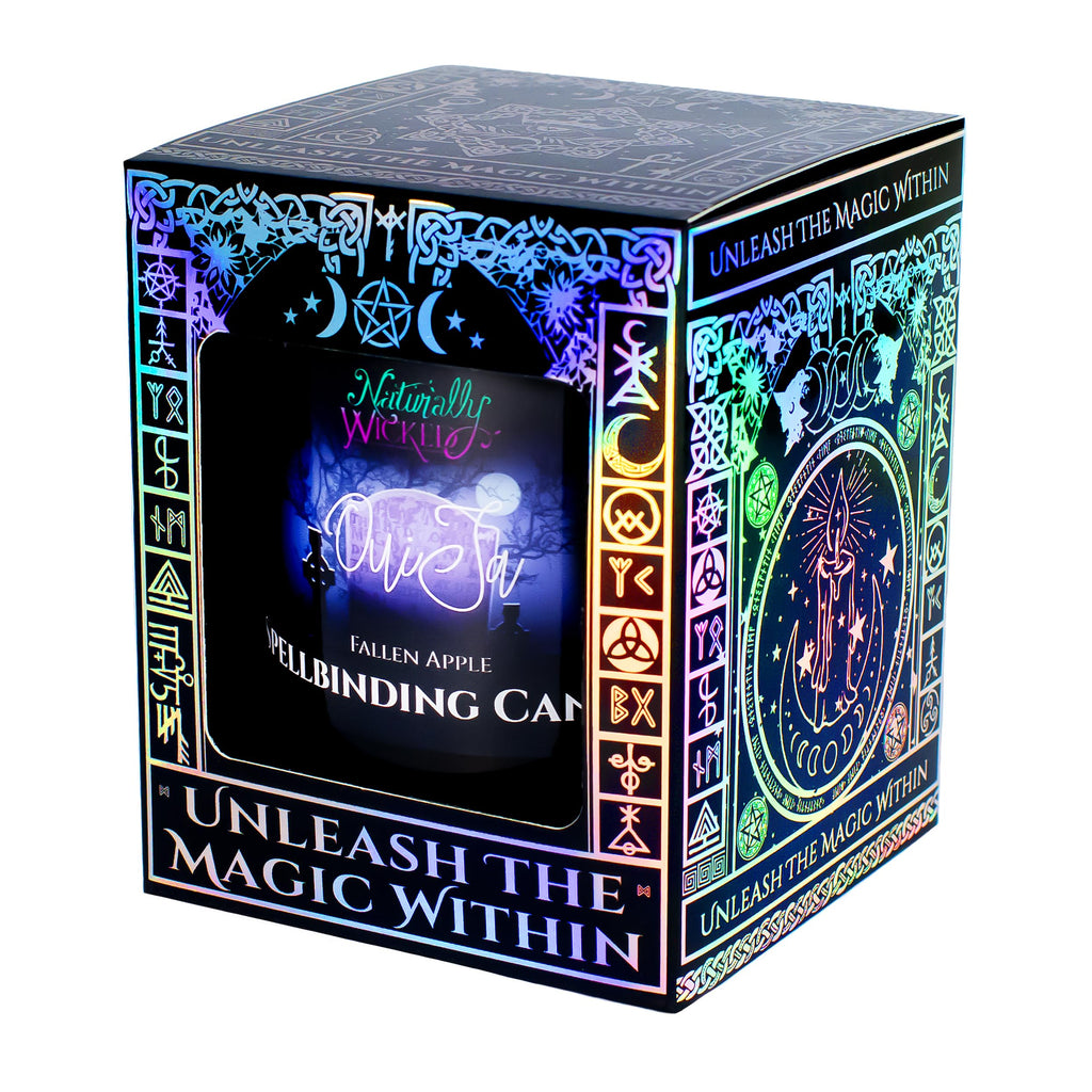 Spellbinding Ouija Candle with Crystal Planchette, Ouija Board & Gift Box