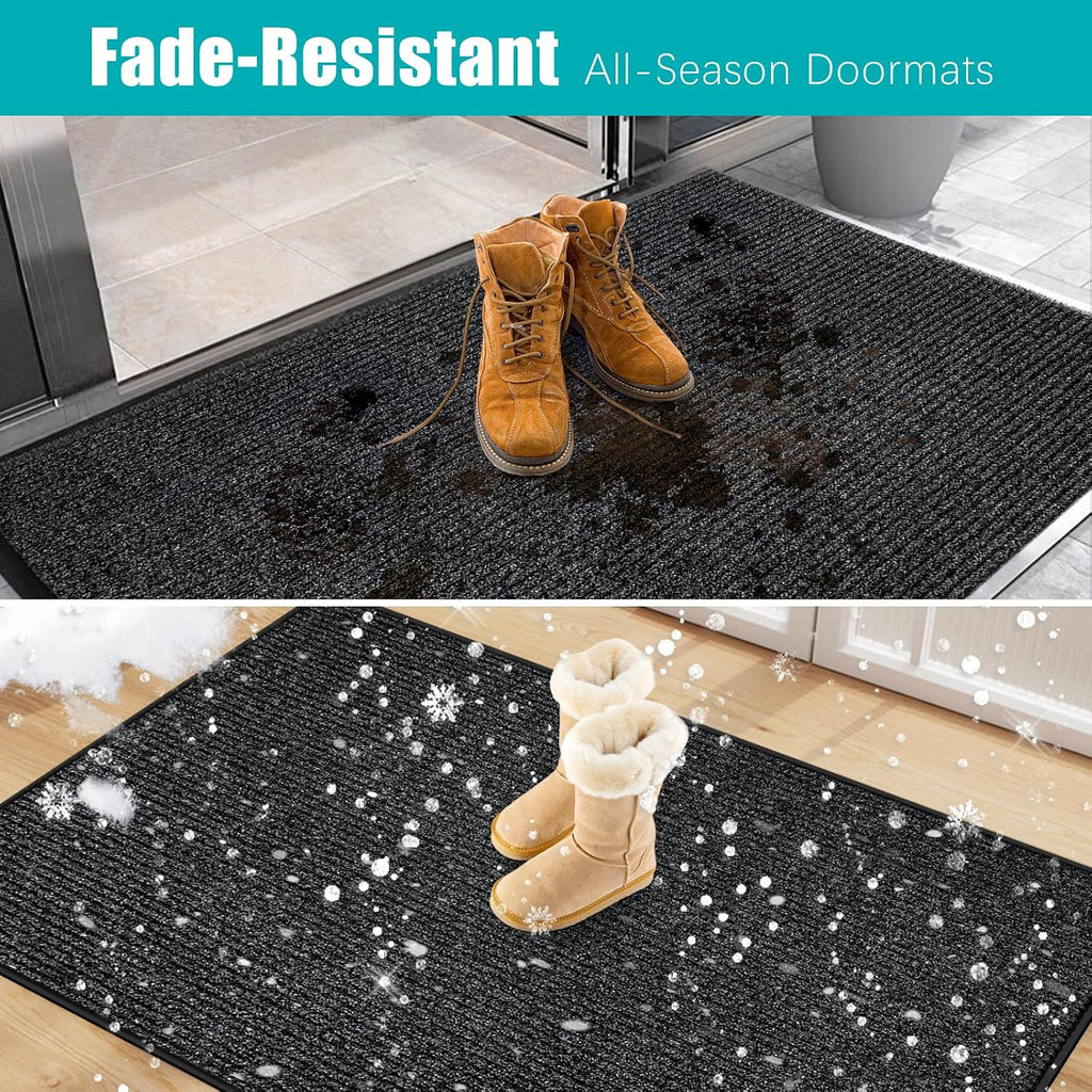 2'x3' Front Door Mat Heavy Duty Indoor Outdoor Door Mat Non-Slip | Doormat Stain and Fade Resistant Commercial Floor
