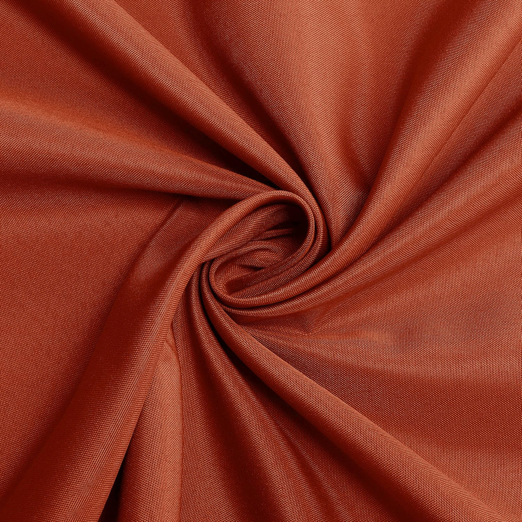 Thanksgiving Round Tablecloth - 90 Inch Burnt Orange