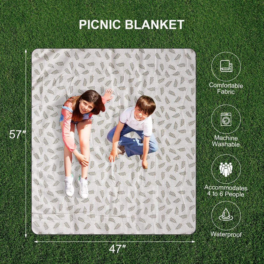 Picnic Basket Set for 2 - Wicker Insulated Picnic Basket