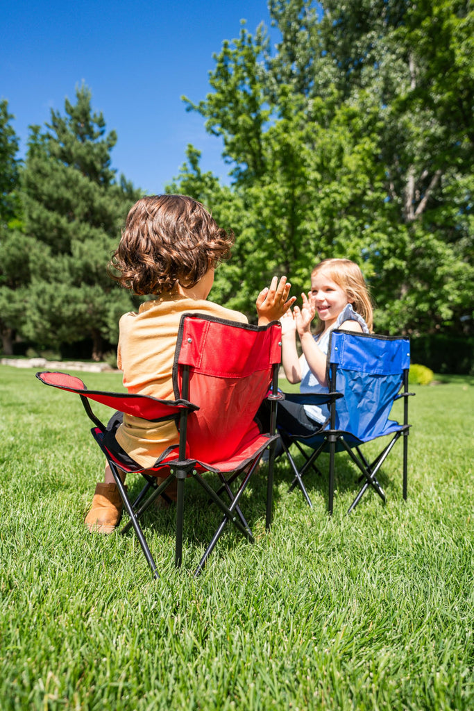 Kids Folding Chair, 100 lbs. Weight Capacity - Sapphire Blue