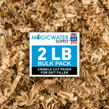 Crinkle Cut Paper Gift Basket Filler - 2 LB - Kraft
