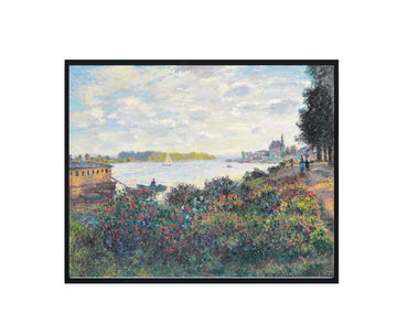 Claude Monet Wall Art Print Poster, La Seine À Argenteuil Claude Monet Wall Art Exhibition For Wall Decor