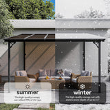 10' x 12' Gazebo for Patio, Gazebo Pergola with Sloped Roof, - Image 3