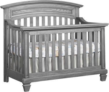 4 in 1 Convertible Crib, Brushed Gray