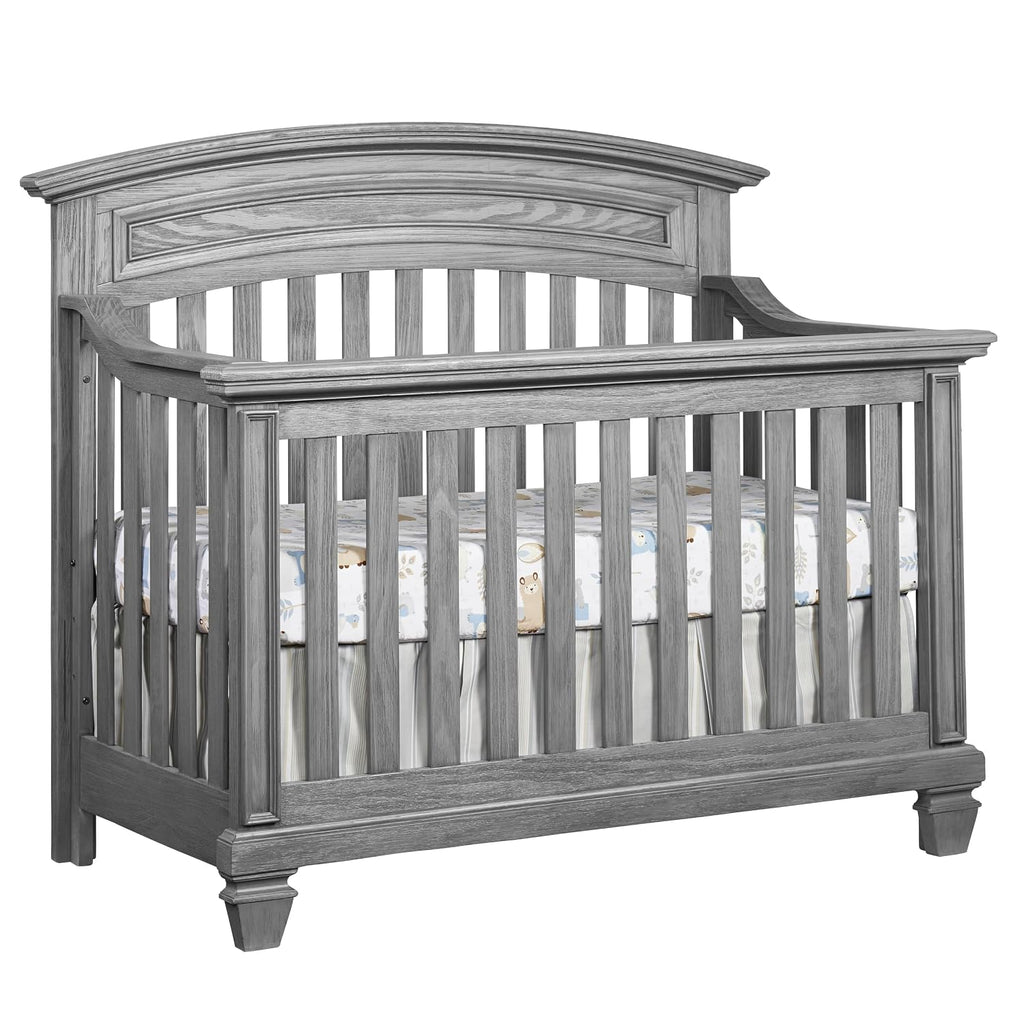 4 in 1 Convertible Crib, Brushed Gray