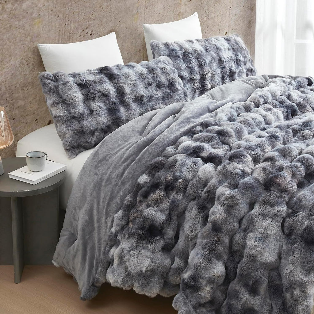 Beary Soft - Coma Inducer Alaskan King Comforter Set - Glacier Black Bear | Experience Coma Worthy Sleep with Cozy
