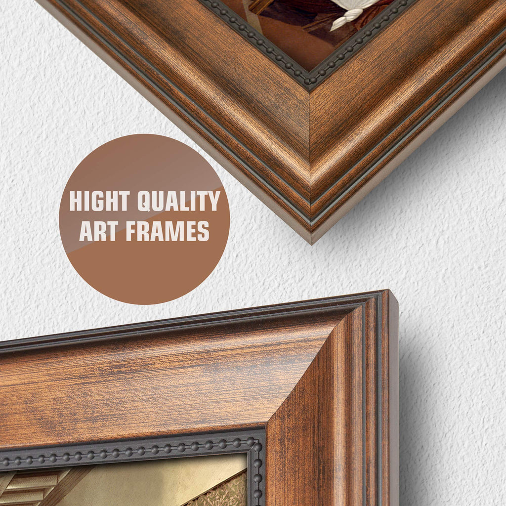 The Last Supper Bronze Black Frame 33.75x19.75
