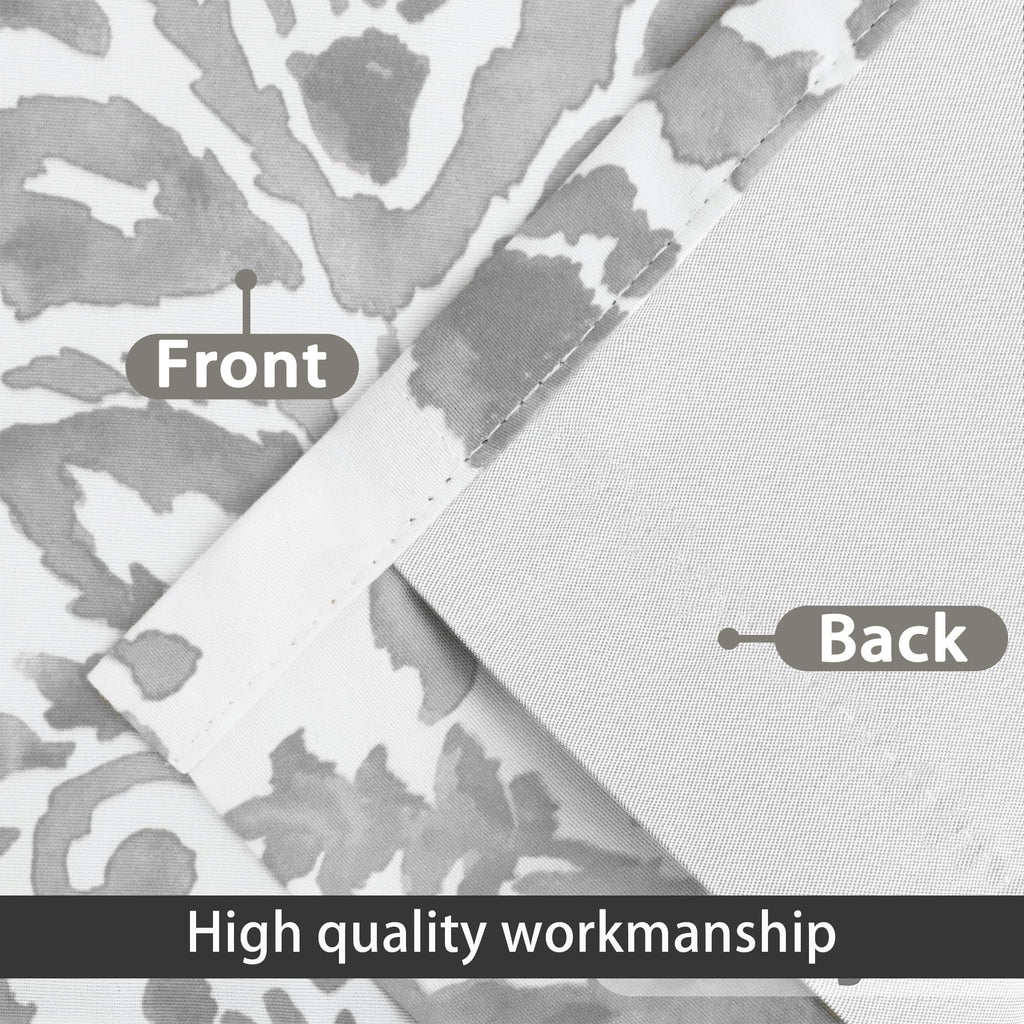 Julia Lined Valance Double Layer Thermal Insulated Room Darkening Blackout Valances 3 Inch Rod Pocket Window Valance