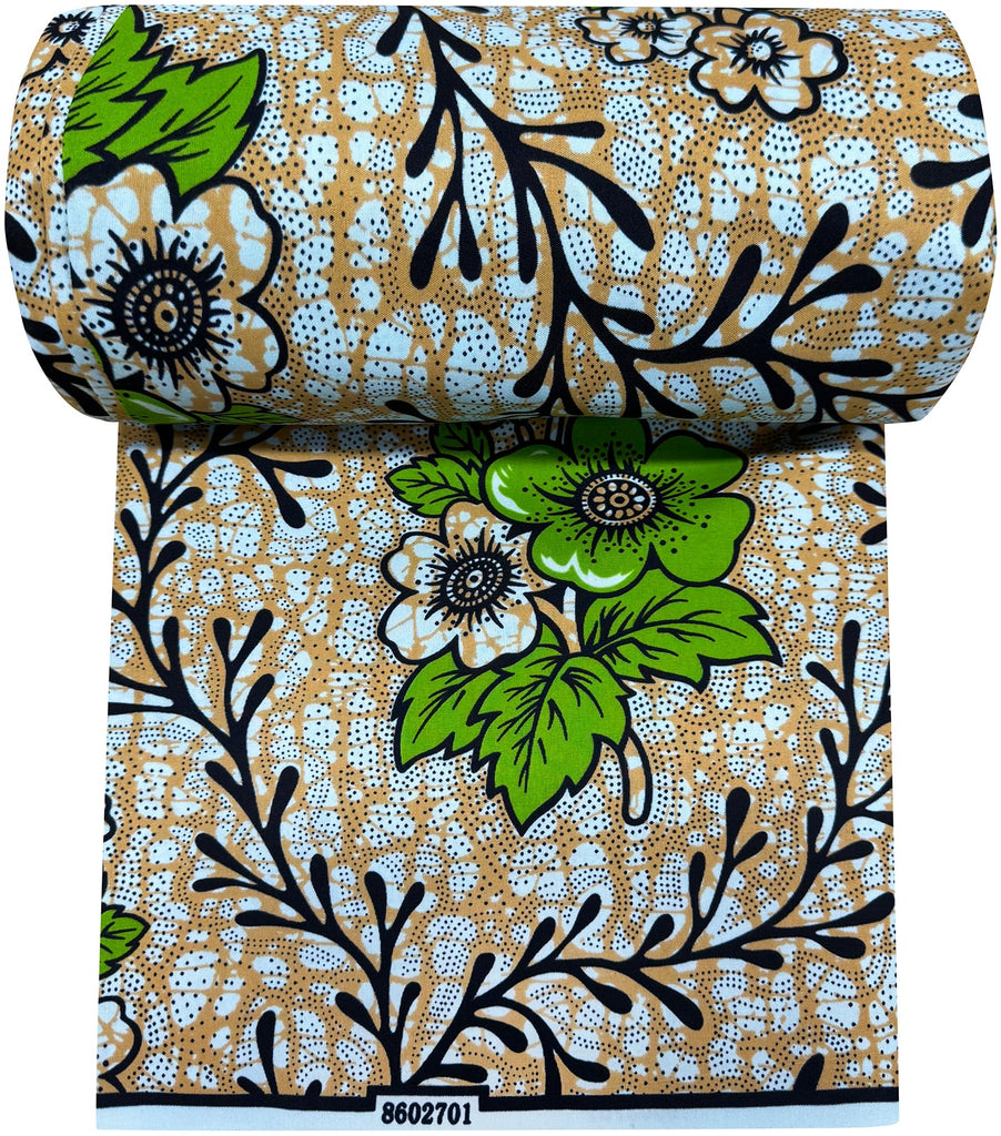 African Fabric Ankara Print Kente Cloth Fabrics 1 Yards(A21)