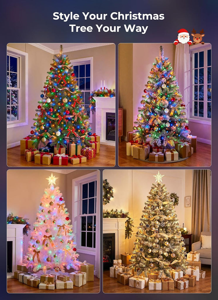 LED Smart Christmas Tree Lights, 200LED 66FT Color Changing