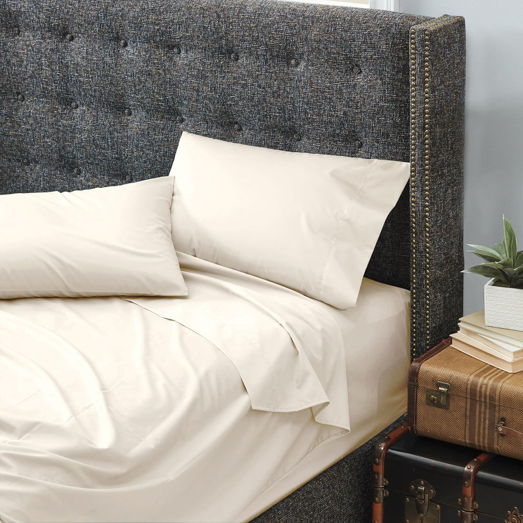 Dreamstead 100% Cotton Bed Sheets Set 300 Thread Count Luxurious Sateen Weave Pure Combed Cotton Soft Wrinkle