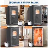 Portable Sauna Box for Home, Personal Sauna Tent for Relaxation, Indoor Steam Sauna Room with 3L/1200W Steamer