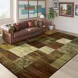 Tepook Modern Area Rug for Living Room, 6x9 Geometric Large Rugs for Bedroom