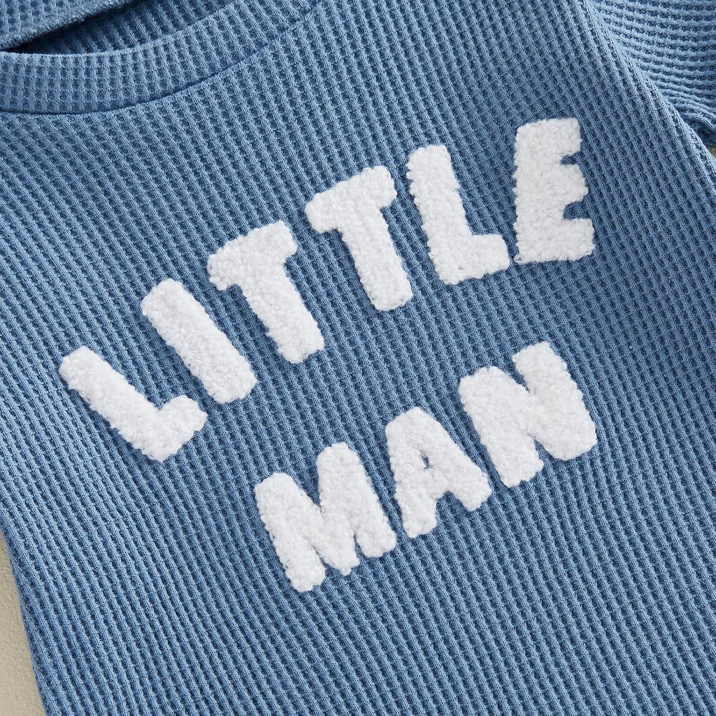 Newborn 0 3 6 9 Baby Boy Summer Clothes Tractor Romper Short Sets Waffle Knit 2 Piece Infant Outfits