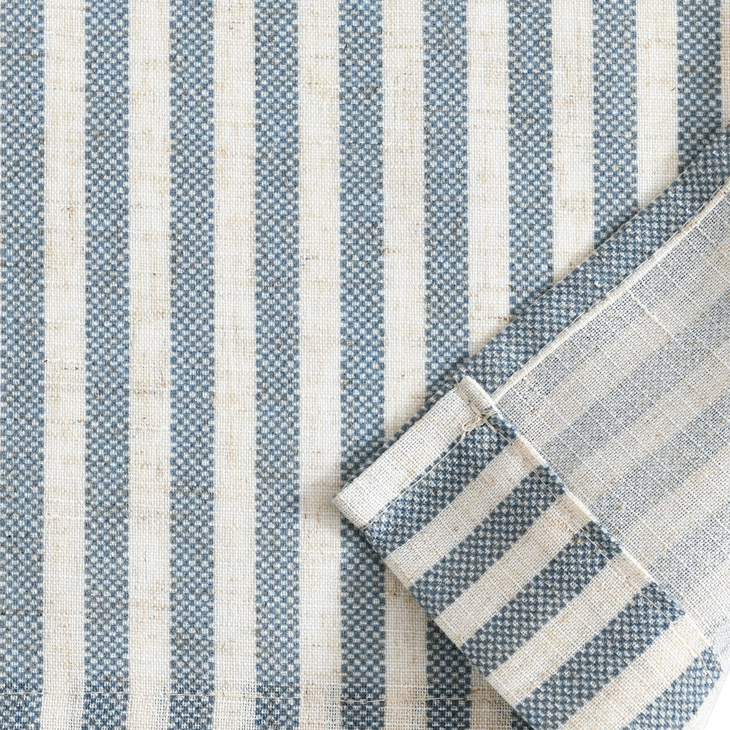 Kitchen Valance Linen Blend Stripe Short Curtain Farmhouse Country Rustic Pinstripe Tickingstripe Light Filtering Rod