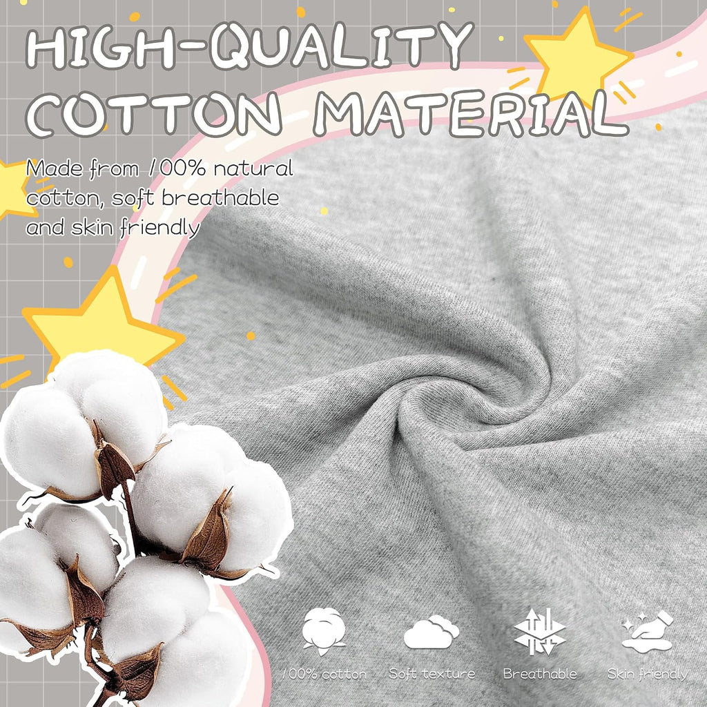 Girls 100% Cotton Snug Fit Pajama Set 4 Piece Sleepwear